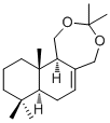 CAS 登录号：213552-47-7, Drim-7-ene-11,12-diol acetonide, (7aS,11aS,11bR)-1,5,7,7a,8,9,10,11,11a,11b-十氢-3,3,8,8,11a-五甲基萘并[1,2-e][1,3]二氧杂卓