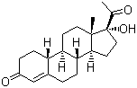 structure of CAS# 2137-18-0, 孕诺酮