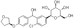 CAS 登录号：2137418-13-2, (2S,3R,4R,5S,6R)-2-(4-氯-3-(羟基(4-(((S)-四氢呋喃-3-基)氧基)苯基)甲基)苯基)-6-(羟基甲基)四氢-2H-吡喃-3,4,5-三醇