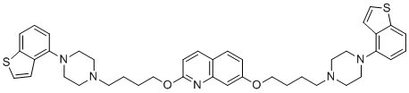 CAS # 2138169-93-2, Brexpiprazole Impurity 31, 2,7-Bis({4-[4-(1-benzothiophen-4-yl)piperazin-1-yl]butoxy})quinoline