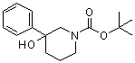 N-叔丁氧羰基-3-苯基哌啶-3-醇分子结构 (CAS 213923-81-0)