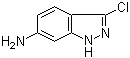 structure of CAS# 21413-23-0, 6-Amino-3-chloroindazole