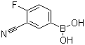 structure of CAS# 214210-21-6, 3-Cyano-4-fluorobenzeneboronic acid