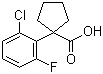 CAS # 214263-03-3, 1-(2-Chloro-6-fluorophenyl)cyclopentanecarboxylic acid