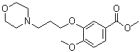 CAS 登录号：214472-17-0, 4-甲氧基-3-(3-(吗啉-4-基)丙氧基)苯甲酸甲酯