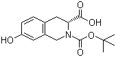 structure of CAS# 214630-00-9, (3R)-2-(tert-Butoxycarbonyl)-7-hydroxy-1,2,3,4-tetrahydroisoquinoline-3-carboxylic acid