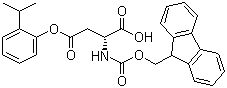 structure of CAS# 214852-39-8, Fmoc-D-Asp(OPp)-OH