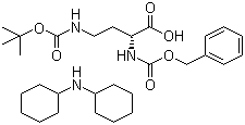 structure of CAS# 214852-61-6, N-苄氧羰基-N'-叔丁氧羰基-D-2,4-二氨基丁酸二环己胺盐dicyclohexylamine salt