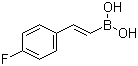 structure of CAS# 214907-24-1, trans-2-(4-Fluorophenyl)vinylboronic acid