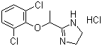 CAS 登录号：21498-08-8, 盐酸洛非西定, 2-[1-(2,6-二氯苯氧基)乙基]-2-咪唑啉盐酸盐
