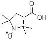 structure of CAS# 2154-68-9, 3-Carboxy-2,2,5,5-tetramethyl-1-pyrrolidinyloxy