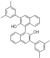 structure of CAS# 215433-51-5, (1R)-3,3'-Bis(3,5-dimethylphenyl)[1,1'-binaphthalene]-2,2'-diol