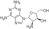 structure of CAS# 215943-79-6, 2,2'-二氨基-2'-脱氧腺苷