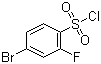 4-Bromo-2-fluorobenzenesulfonyl chloride molecular structure (CAS 216159-03-4)
