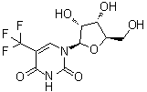 structure of CAS# 21618-67-7, 5-(三氟甲基)尿苷