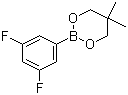structure of CAS# 216393-57-6, 3,5-二氟苯硼酸新新戊二醇酯