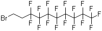 CAS # 21652-57-3, 2-Perfluorooctylethyl bromide, 1-Bromo-1H,1H,2H,2H-perfluorodecane, 2-(n-Perfluorooctyl)ethyl bromide, 1H,1H,2H,2H-Perfluorodecyl bromide
