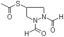 CAS # 216854-55-6, Ethanethioic acid S-(1,2-diformyl-4-pyrazolidinyl) ester