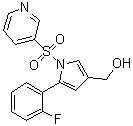 structure of CAS# 2169271-28-5, 5-(2-氟苯基)-1-(3-吡啶基磺酰基)-1H-吡咯-3-甲醇