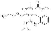 CAS # 2170716-02-4, Amlodipine impurity K, 5-ethyl 3-isopropyl 2-((2-aminoethoxy)methyl)-4-(2-chlorophenyl)-6-methyl-1,4-dihydropyridine-3,5-dicarboxylate