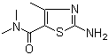 structure of CAS# 21709-40-0, 2-氨基-N,N,4-三甲基-1,3-噻唑-5-甲酰胺