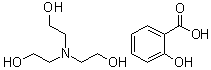 CAS # 2174-16-5, Trolamine salicylate, Myoflex, Neo Heliopan TS, Salicylic acid triethanolamine salt, Sunarome W, TEA salicylate, Triethanolaminium salicylate