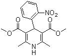 CAS # 21829-25-4, Nifedipine, Dimethyl 1,4-dihydro-2,6-dimethyl-4-(2'-nitrophenyl)-3,5-pyridinedicarboxylate, 1,4-Dihydro-2,6-dimethyl-4-(2-nitrophenyl)-3,5-pyridinedicarboxylic acid dimethyl ester