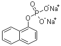 CAS # 2183-17-7, 1-Naphthalenol dihydrogen phosphate disodium salt, 1-Naphthyl disodium orthophosphate