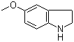 structure of CAS# 21857-45-4, 5-Methoxy-2,3-dihydroindoline