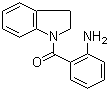 structure of CAS# 21859-87-0, (2-Aminophenyl)(2,3-dihydro-1H-indol-1-yl)methanone