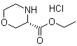 structure of CAS# 218594-84-4, (3S)-3-吗啉羧酸乙酯盐酸盐