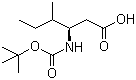 structure of CAS# 218608-82-3, Boc-L-beta-高异亮氨酸