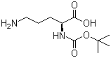 Boc-L-ornithine molecular structure (CAS 21887-64-9)