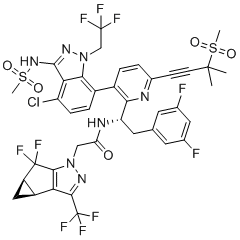 Lenacapavir molecular structure (CAS 2189684-44-2)