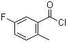 structure of CAS# 21900-39-0, 5-氟-2-甲基苯甲酰氯