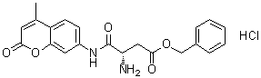 structure of CAS# 219138-15-5, (3S)-3-氨基-4-[(4-甲基-2-氧代-2H-1-苯并吡喃-7-基)氨基]-4-氧代丁酸苄酯单盐酸盐