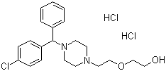 Hydroxyzine dihydrochloride molecular structure (CAS 2192-20-3)