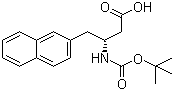 structure of CAS# 219297-10-6, Boc-(R)-3-Amino-4-(2-naphthyl)butyric acid