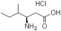 structure of CAS# 219310-10-8, L-beta-高异亮氨酸盐酸盐