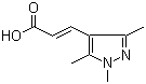 structure of CAS# 21937-88-2, 3-(1,3,5-三甲基-1H-吡唑-4-基)丙烯酸