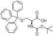 structure of CAS# 21947-98-8, N-Boc-S-Trityl-L-cysteine