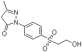 CAS # 21951-34-8, 2,4-Dihydro-2-[4-[(2-hydroxyethyl)sulphonyl]phenyl]-5-methyl-3H-pyrazol-3-one