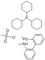 CAS # 2195390-53-3, (Methanesulfonato-&kappa;O)[2'-(methylamino-&kappa;N)[1,1'-biphenyl]-2-yl-&kappa;C](tricyclohexylphosphine)-Palladium