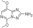 structure of CAS# 219715-62-5, 5,8-二甲氧基-[1,2,4]三唑并[1,5-c]嘧啶-2-胺
