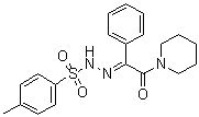 CAS # 219915-67-0, 4-Methylbenzenesulfonic acid 2-[2-oxo-1-phenyl-2-(1-piperidinyl)ethylidene]hydrazide, 1-(Phenylglyoxylyl)piperidine p-toluenesulfonylhydrazone