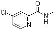 structure of CAS# 220000-87-3, N-Methyl-4-chloropyridine-2-carboxamide