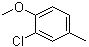 structure of CAS# 22002-44-4, 3-Chloro-4-methoxytoluene