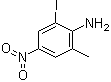 2-碘-6-甲基-4-硝基苯胺分子结构 (CAS 220144-91-2)