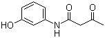CAS # 22016-03-1, N-(3-Hydroxyphenyl)-3-oxobutanamide, 3'-hydroxyacetoacetanilide, m-(Acetoacetylamino)phenol