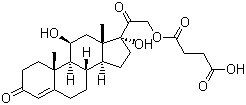 CAS # 2203-97-6, Hydrocortisone 21-hemisuccinate, 11b,17a,21-Trihydroxy-4-pregnene-3,20-dione 21-hemisuccinate